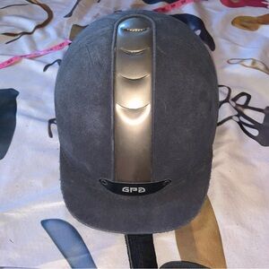 GPA 6 Titium 7-3/8 59CM Pre Owned Equestrian Helmet Navy Gray